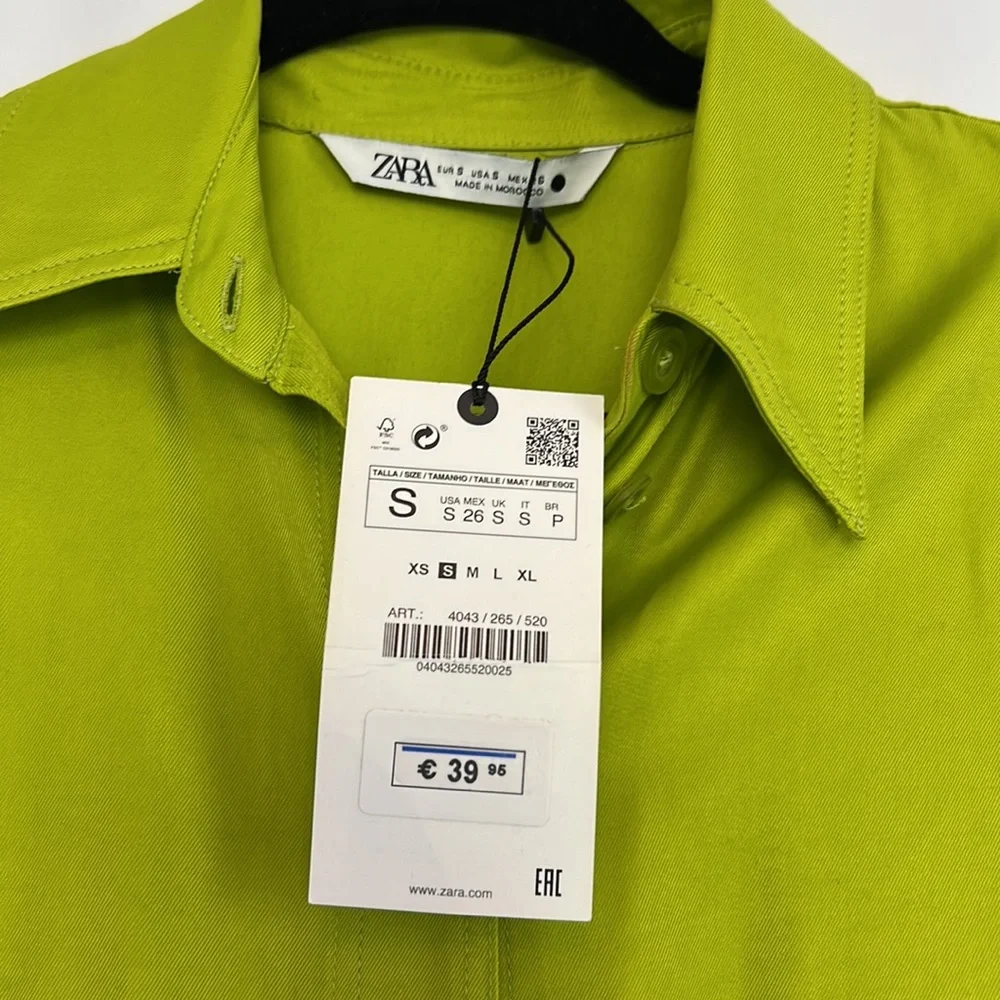Zara Mini Button Down Collar Dress - Picture 6 of 7